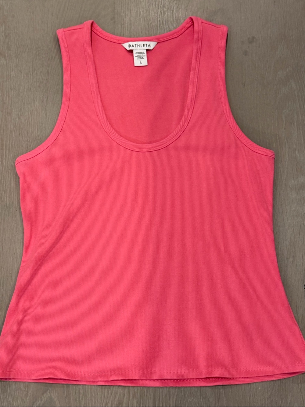 Athleta Signature Rib Scoop Tank, like new, size L